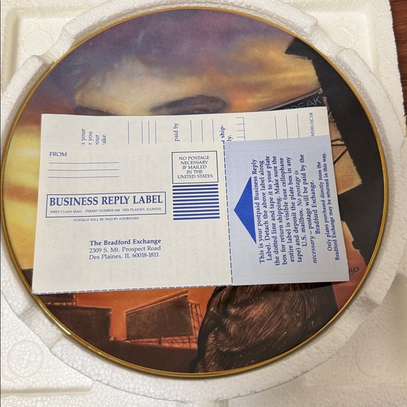 ELVIS PRESLEY
HEARTBREAK HOTEL
COLLECTOR PLATE NATE
GIORGIO 1ST ISSUE - Picture 11 of 14